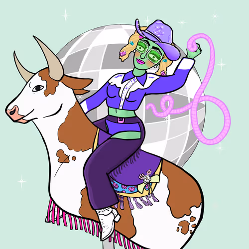 Queens of the Night x Girls Riding Things Collaborative Airdrop