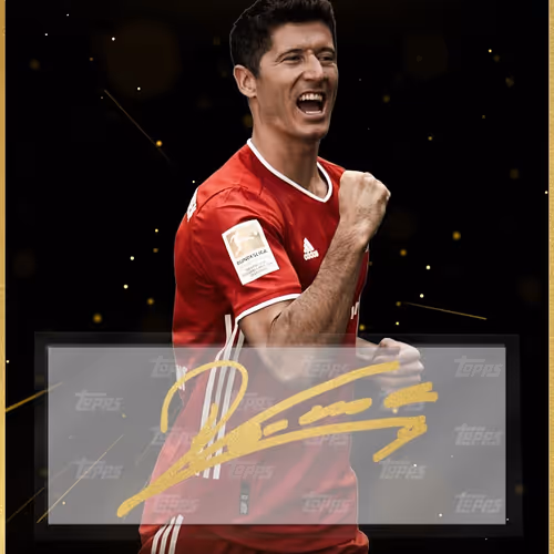 FC Bayern Munich Robert Lewandowski Top Players Gold 91 Animated Facsimile Signature Epic