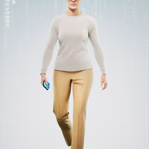 The Matrix Avatars Blue Polygon