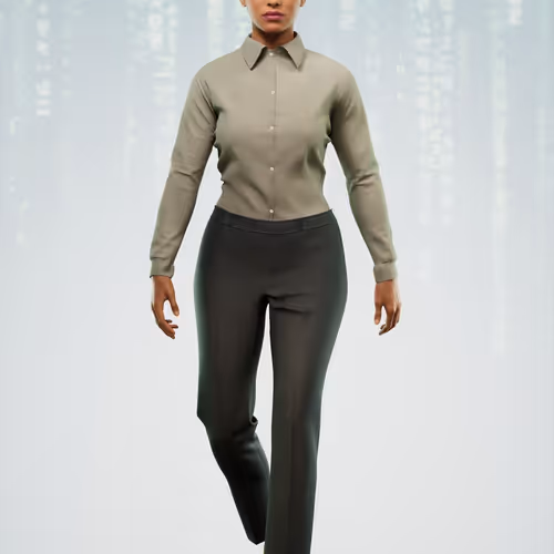 The Matrix Avatars Blue Polygon