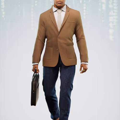 The Matrix Avatars Blue Polygon