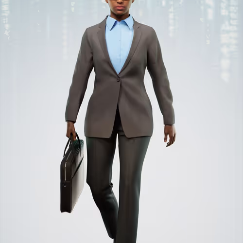 The Matrix Avatars Blue Polygon