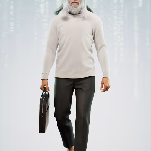 The Matrix Avatars Blue Polygon