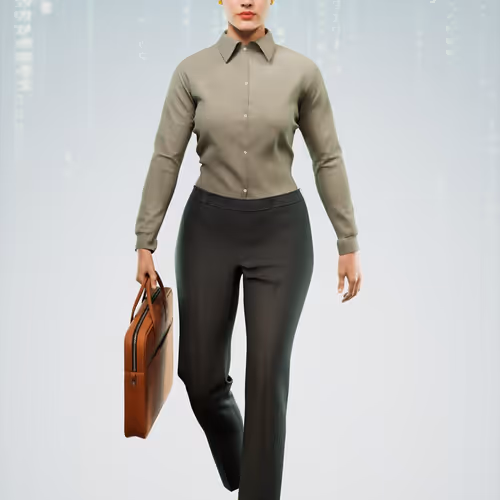 The Matrix Avatars Blue Polygon