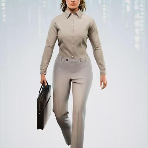 The Matrix Avatars Blue Polygon