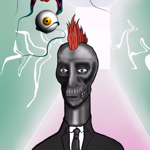 Regular psy NFT dude in the void #2518