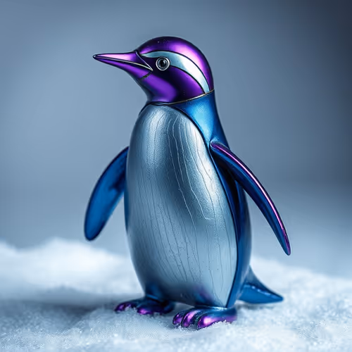 Metal penguin