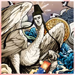 Human-Faced Bird, #7423
