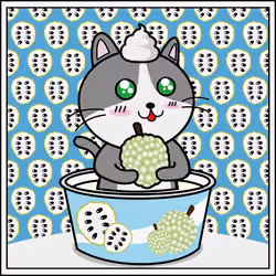Fruity Cats #55【Atemoya】