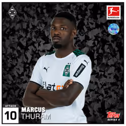 Marcus Thuram BMG Animation Black Refractor S4-57 Epic #64