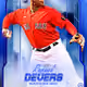 Boston Red Sox® Rafael Devers American League Base Blue 8 Rare #150