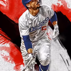 Los Angeles Dodgers® Mookie Betts Inception Base Red 49 Rare #134
