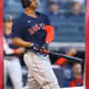 Boston Red Sox® Rafael Devers Postseason Base Red 65 Rare #142