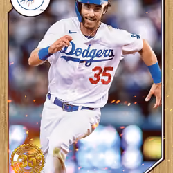 Los Angeles Dodgers® Cody Bellinger 1987 35th Anniversary Wood T87-14 Common #268