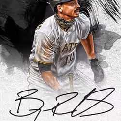 Pittsburgh Pirates® Bryan Reynolds Rookie and Future Phenoms Facsimile Signature White 63 Rare #33