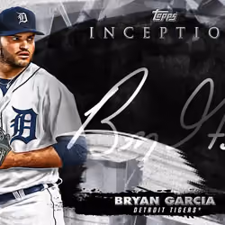 Detroit Tigers® Bryan Garcia Silver Signings Facsimile Signature Silver 13 Super Rare #44