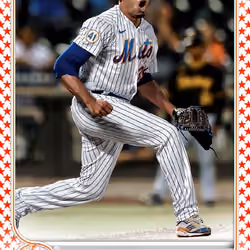 New York Mets® Edwin Diaz Base Independence Day RWB 267 Rare #120