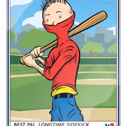 Baseball Card 2 Mort Batter Bazooka Joe 2021 (S) #192