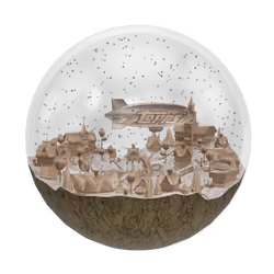 2022 Commemoration 3D Snow Globe Wood 1 Common #4442