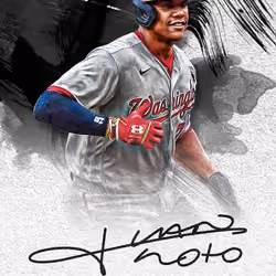 Washington Nationals® Juan Soto Rookie and Future Phenoms Facsimile Signature White 81 Rare #181