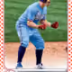 Texas Rangers® Brock Holt Base Independence Day RWB 113 Rare #1