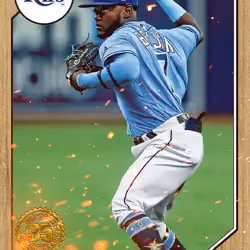 Tampa Bay Rays™ Vidal Brujan 1987 35th Anniversary Wood T87-10 Common #147