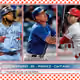 American League™ 2021 Home Run Leaders Base Independence Day RWB 48 Rare #160