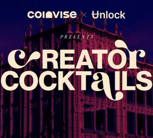 Coinvise x Unlock Present Creator Cocktails