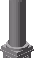 White pillar column