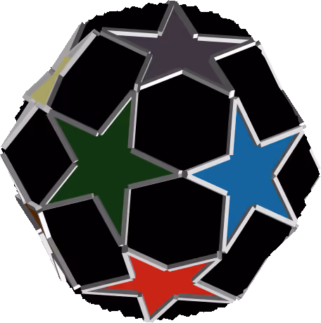 D12 Colored Stars