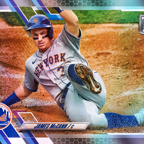New York Mets R James Mccann C Base Motion Rainbow