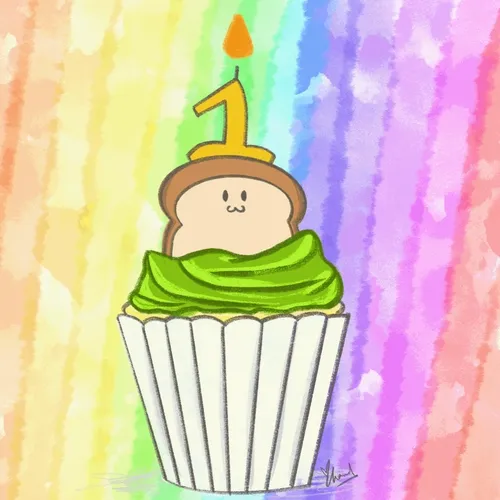 Kaya Buttercream Toasty Birthday Cupcake
