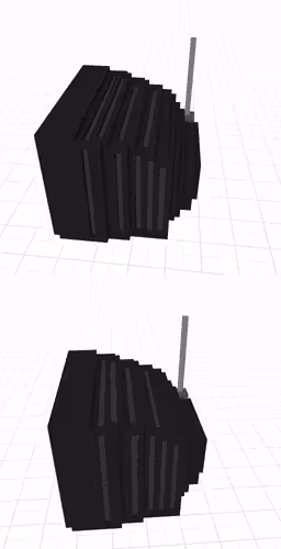 [AUX] Voxeth™ TV1730RZ CRT TV/VHS combo set.