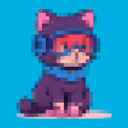 Cat Character #084 — The Cyber Feline