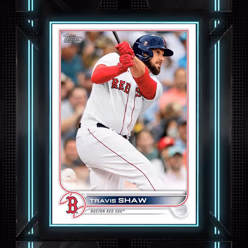 Boston Red Sox R Travis Shaw Base Glitch 88 Uncomm