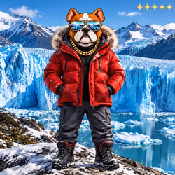 CRYPTIQ1 Dogs #000425 - Glacial Peak Pioneer