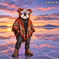 CRYPTIQ1 Dogs #000427 - Salt Flat Wanderer