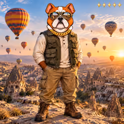 CRYPTIQ1 Dogs #000422 - Cappadocia Sky Rider