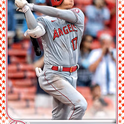 Angels® Shohei Ohtani Base Independence Day RWB 1 Rare