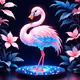 Hologram Flamingo