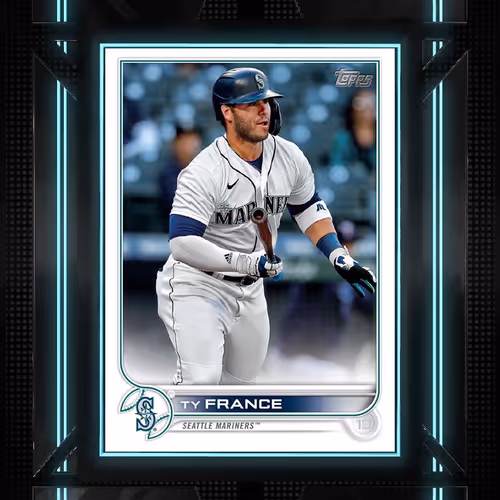 Seattle Mariners Tm Ty France Base Glitch 327 Unco