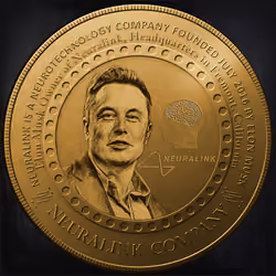 CoineryNft #100 - Elon Musk Biography NFT Coin Year 1971 - 2023