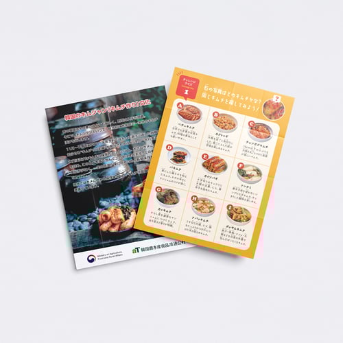Korean Kimjang Culture Brochure Design for japan Market - Nov. 2022