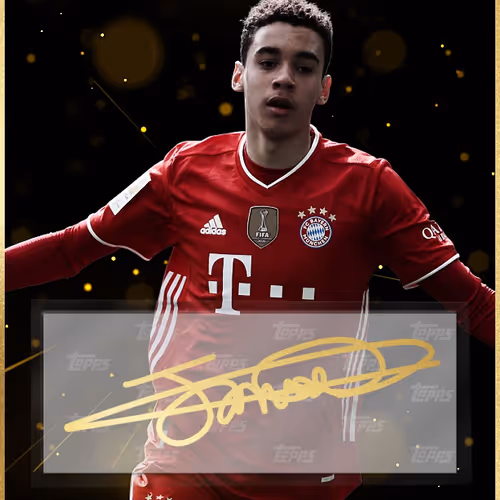 FC Bayern Munich Jamal Musiala Young Stars Gold 146 Animated Facsimile Signature Epic