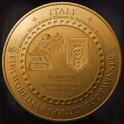 CoineryNft #36 - FIFA World Cup Golden Boot Winner 1990 NFT Coin
