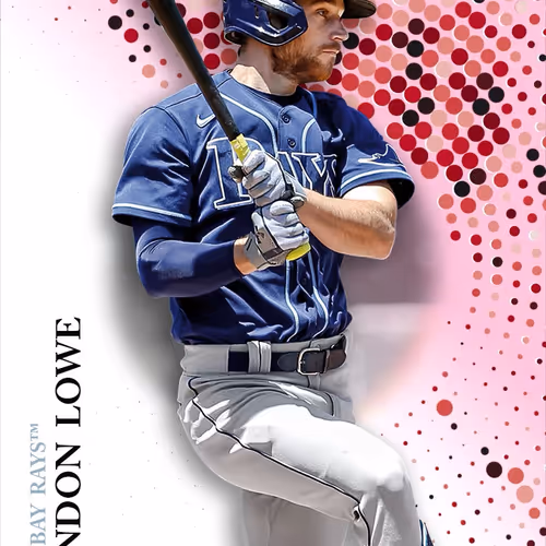 Tampa Bay Rays Tm Brandon Lowe Base Pink 1057 Unco
