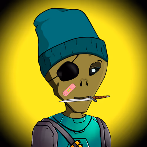 Bored Сrypto Alien #1100