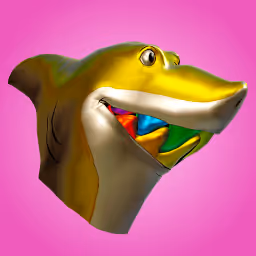 SnarkySharkz Head Gold