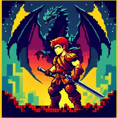Dragon Slaying Pixel Knight