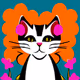 flowers and cats